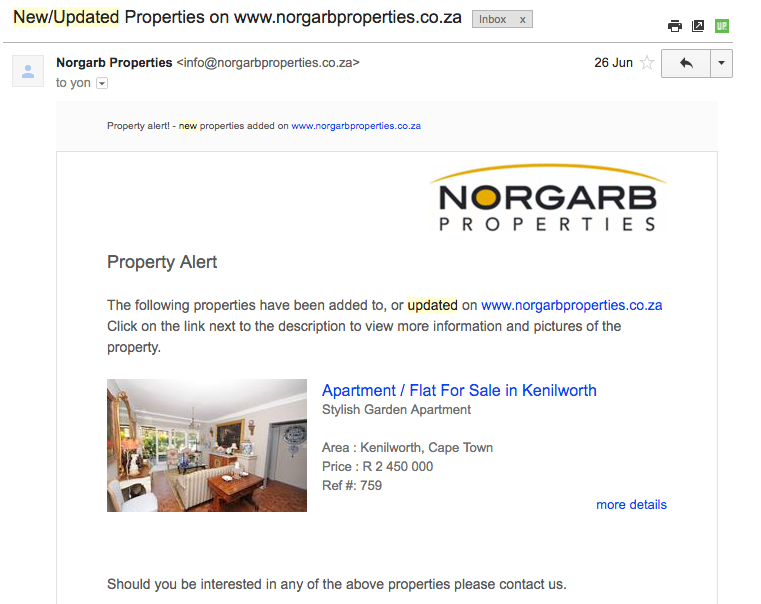 Property Alerts